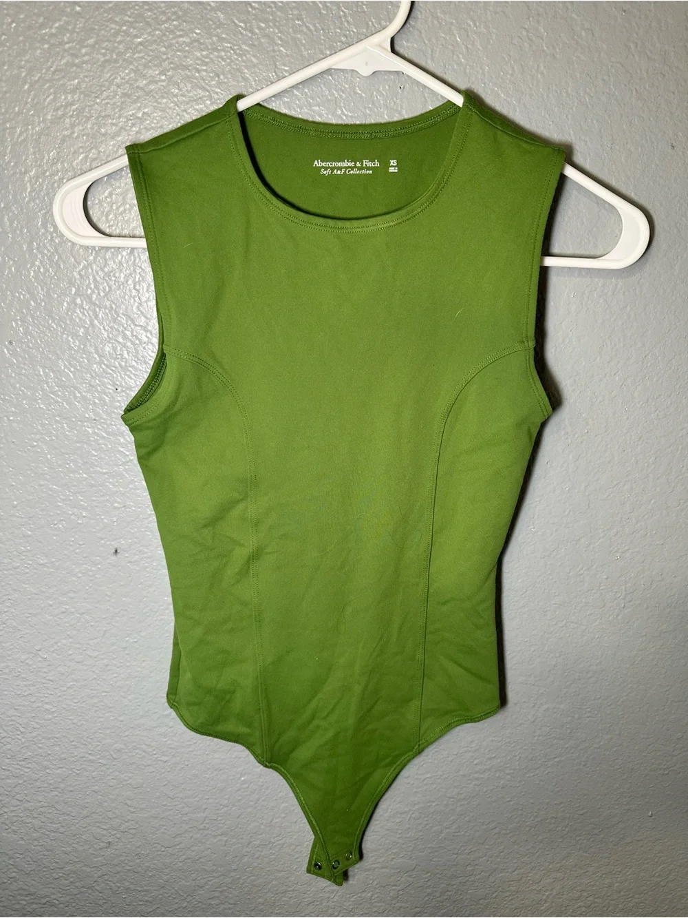 Abercrombie & Fitch Green Sleeveless Bodysuit